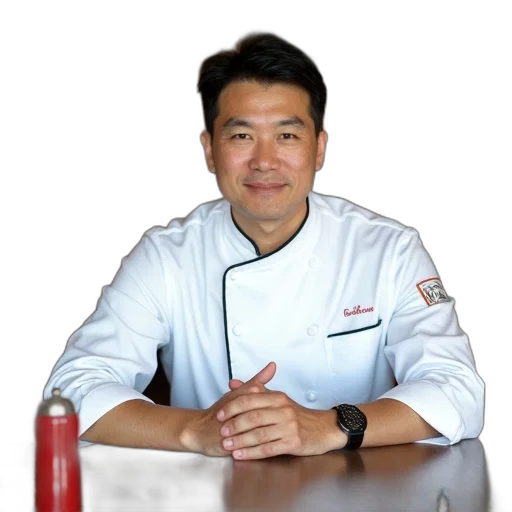 staff, food, photorealistic, man transparent PNG cut-out