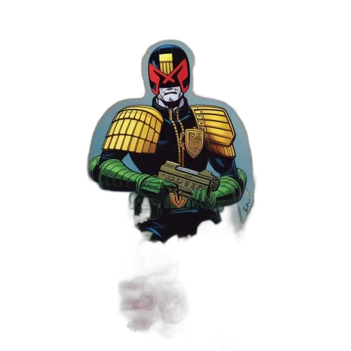 robot, jacket, mask, weapon transparent PNG cut-out