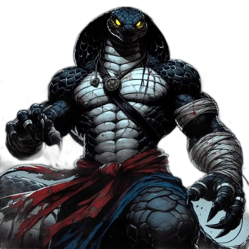 comic book art, concept art, fantasy art, humanoid transparent PNG cut-out