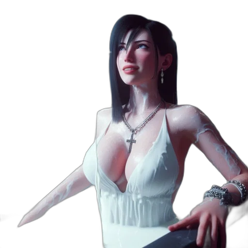 dress, jewelry, face, concept art transparent PNG cut-out