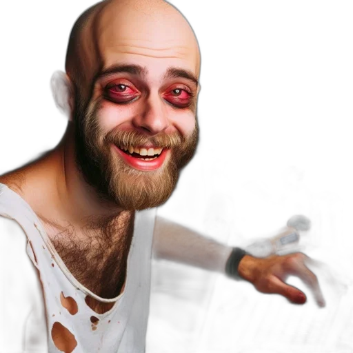 creature, face, staff, robot transparent PNG cut-out