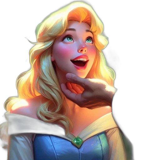 crown, face, dress, fantasy art transparent PNG cut-out