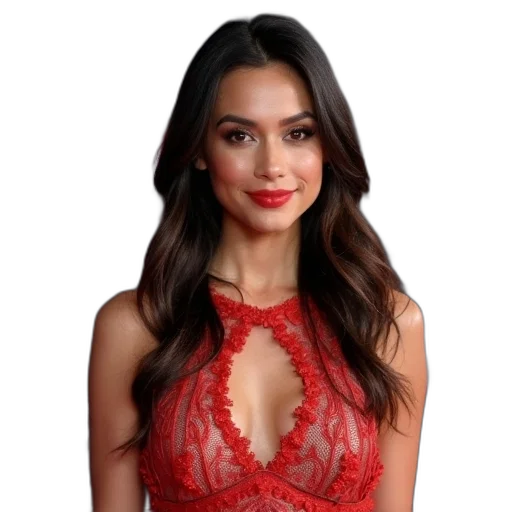dress, jewelry, face, hair transparent PNG cut-out