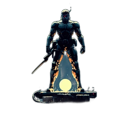 robot, sword, weapon, staff transparent PNG cut-out