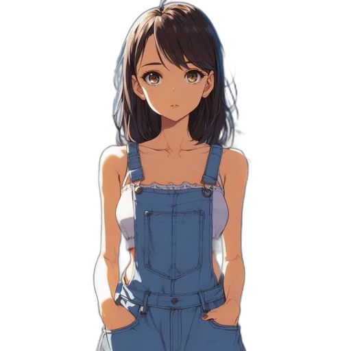 dress, face, weapon, anime transparent PNG cut-out