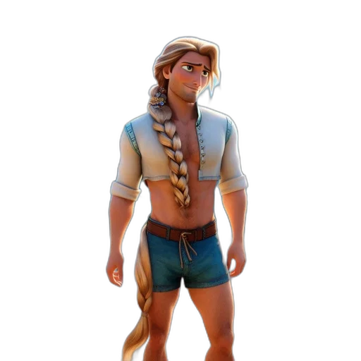 jacket, staff, concept art, 3d render transparent PNG cut-out