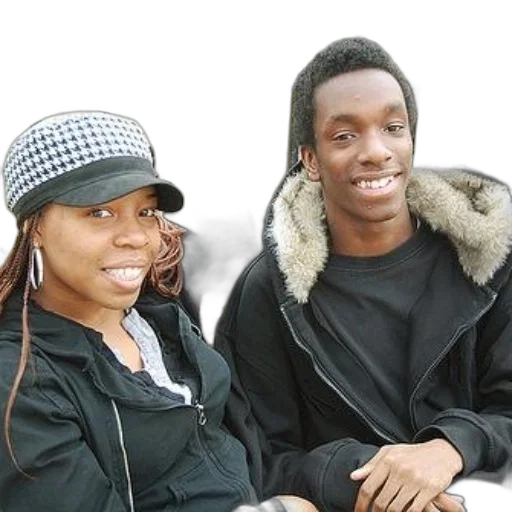 jacket, hat, staff, young transparent PNG cut-out