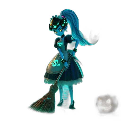 staff, dress, mask, robot transparent PNG cut-out
