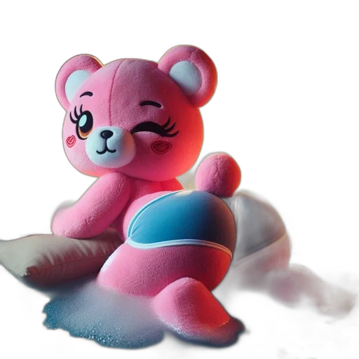 creature, 3d render, concept art, vaporwave transparent PNG cut-out