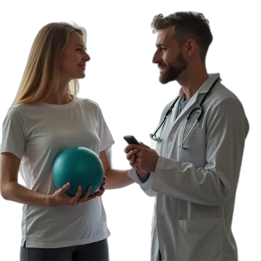 staff, chiroplogist, talking, woman transparent PNG cut-out