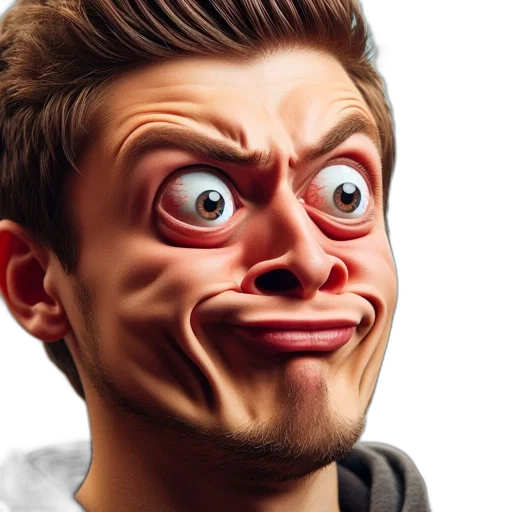 face, mask, creature, staff transparent PNG cut-out