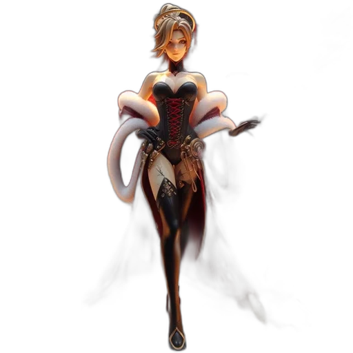 dress, staff, mask, concept art transparent PNG cut-out