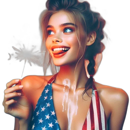face, weapon, dress, photorealistic transparent PNG cut-out