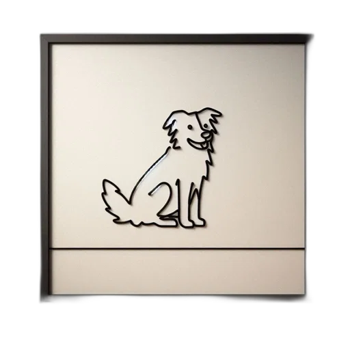 animal, photorealistic, framed, black transparent PNG cut-out