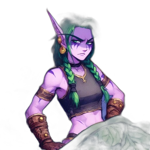 fantasy art, concept art, pixel art, watercolor transparent PNG cut-out