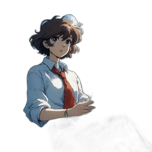 staff, dress, crown, face transparent PNG cut-out