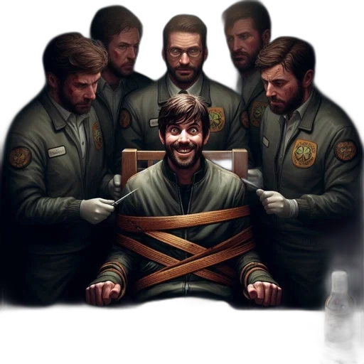 jacket, staff, face, concept art transparent PNG cut-out
