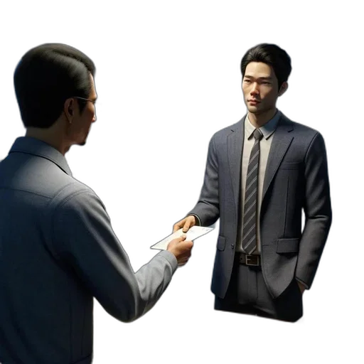jacket, staff, face, mask transparent PNG cut-out