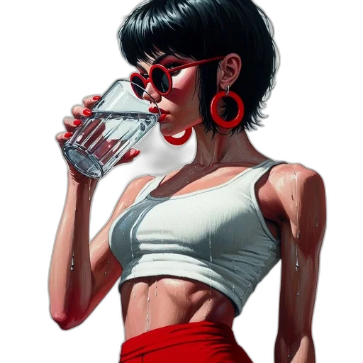 bottle, jewelry, weapon, comic book art transparent PNG cut-out