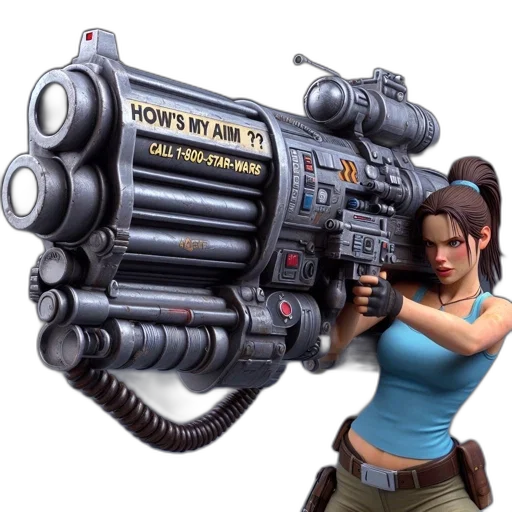 weapon, robot, staff, concept art transparent PNG cut-out