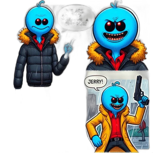 jacket, mask, concept art, pixel art transparent PNG cut-out