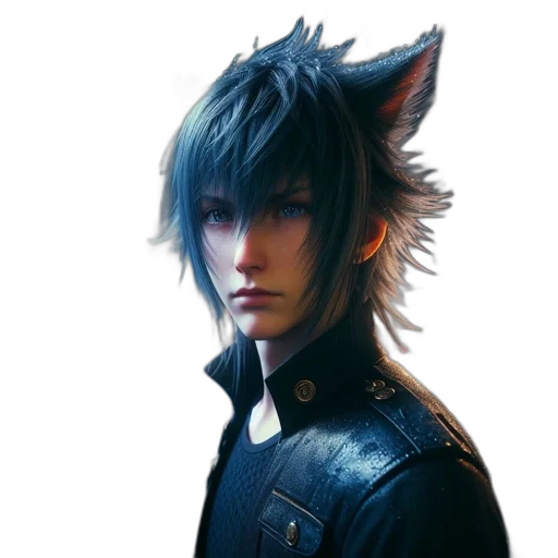 jacket, staff, face, dragon transparent PNG cut-out