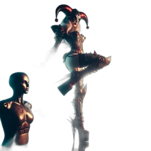 robot, dress, mask, concept art transparent PNG cut-out
