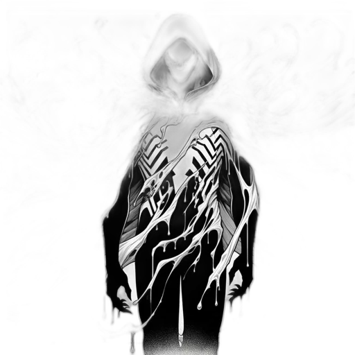 jacket, mask, dress, creature transparent PNG cut-out