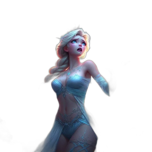dress, robot, concept art, fantasy art transparent PNG cut-out