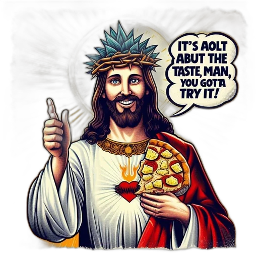 unconventional, depiction, jesus, features transparent PNG cut-out