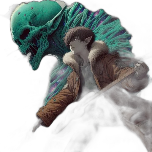 creature, dragon, mask, fantasy art transparent PNG cut-out