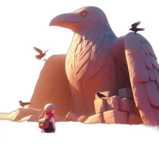 dragon, creature, crown, concept art transparent PNG cut-out