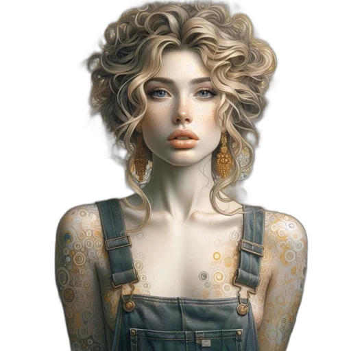jewelry, dress, hair, face transparent PNG cut-out
