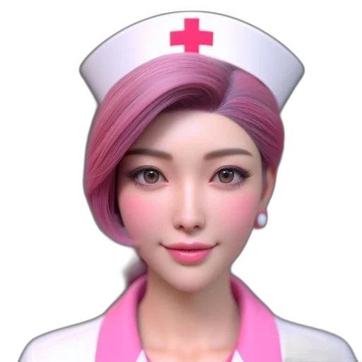 staff, face, robot, 3d render transparent PNG cut-out