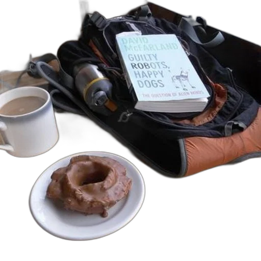 food, backpack, book, titled transparent PNG cut-out