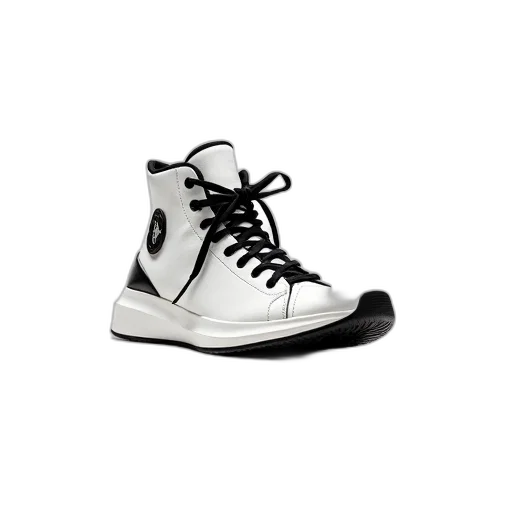 shoes, photorealistic, 3d render, monochrome transparent PNG cut-out