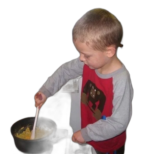 food, staff, young, boy transparent PNG cut-out