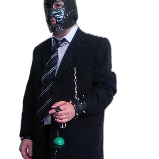 mask, staff, jacket, weapon transparent PNG cut-out