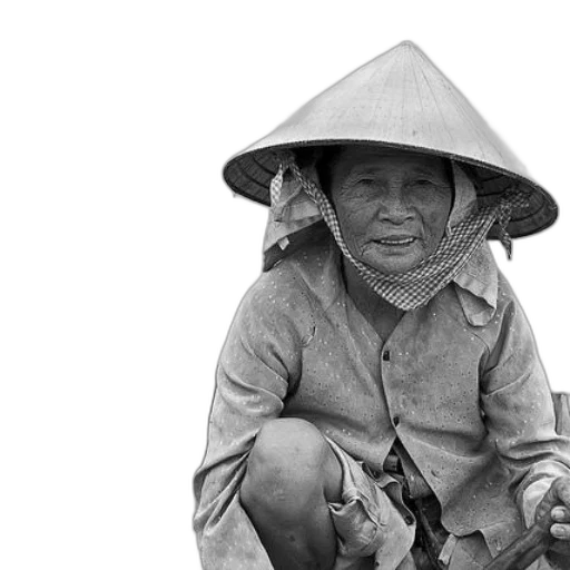 hat, umbrella, staff, face transparent PNG cut-out