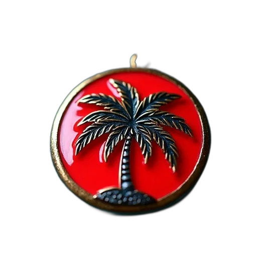 jewelry, close-up, pendant, red transparent PNG cut-out