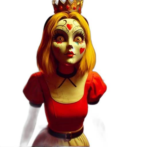 crown, dress, mask, staff transparent PNG cut-out