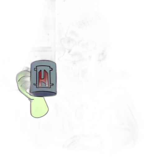 robot, staff, weapon, bottle transparent PNG cut-out