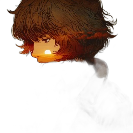 face, mask, hair, creature transparent PNG cut-out
