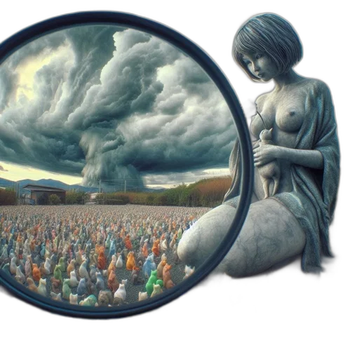 concept art, fantasy art, rain, fire transparent PNG cut-out