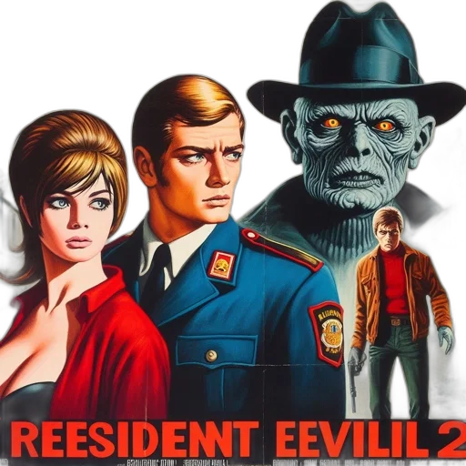 comic book art, concept art, pixel art, vintage transparent PNG cut-out