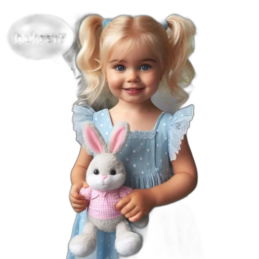 photorealistic, 3d render, young, girl transparent PNG cut-out