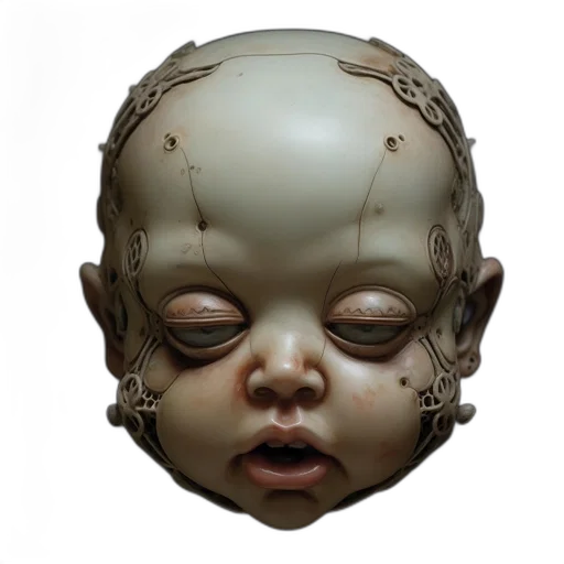 mask, face, robot, creature transparent PNG cut-out