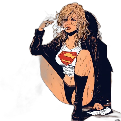 comic book art, concept art, cartoon, pixel art transparent PNG cut-out