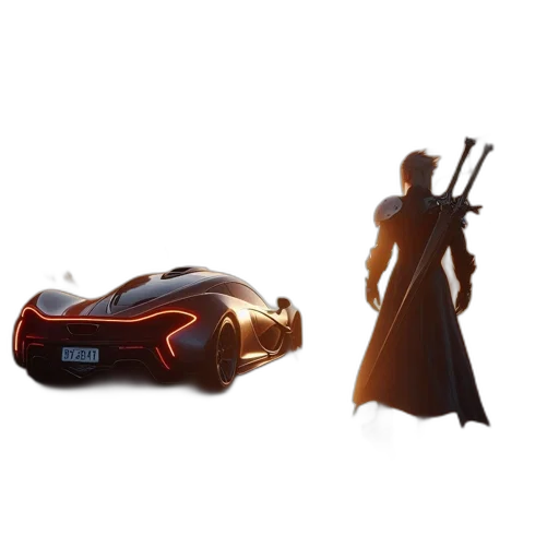 weapon, car, sword, robot transparent PNG cut-out