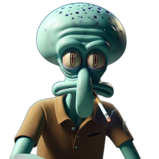 staff, creature, hat, robot transparent PNG cut-out